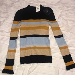 Striped women’s long sleeve sweater